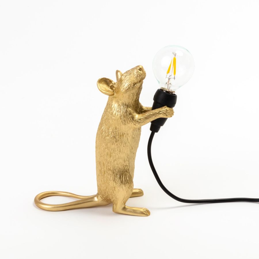 Seletti Mouse Lamp Step Gold
