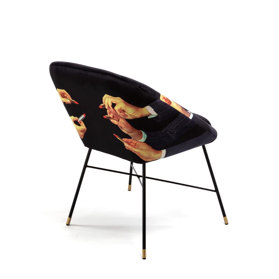 Seletti Padded Chair Lipsticks Black