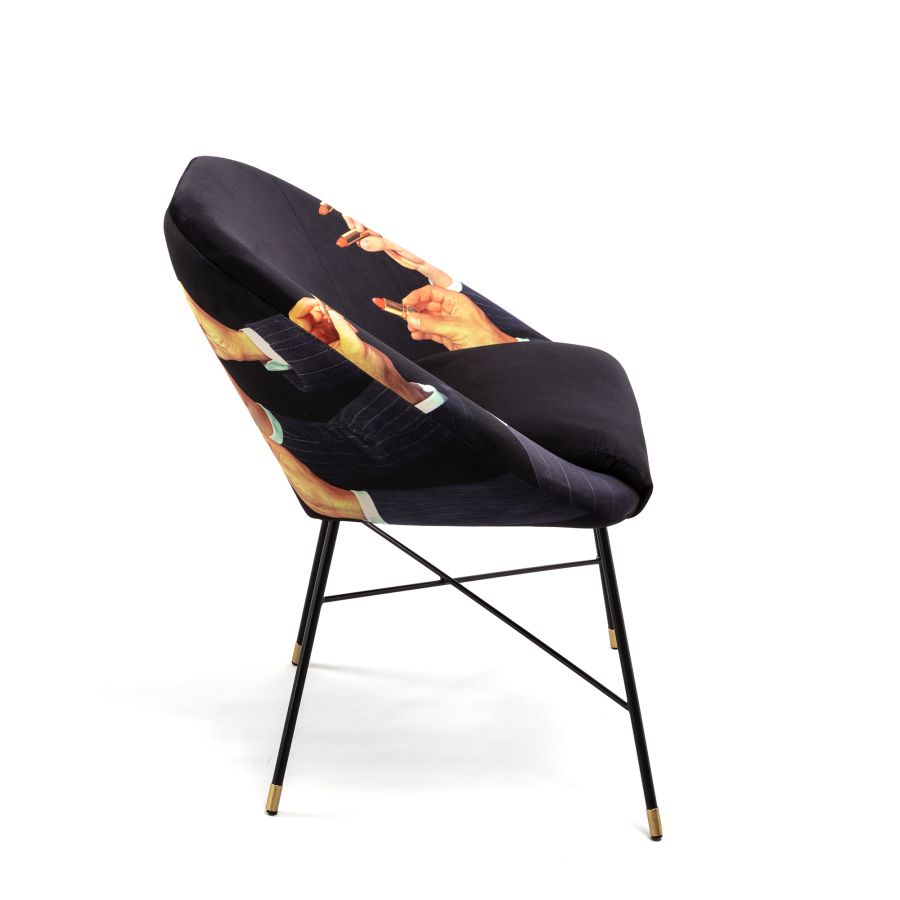 Seletti Padded Chair Lipsticks Black