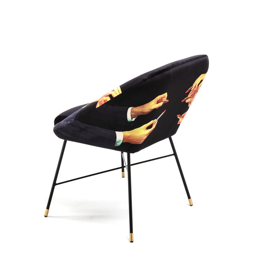 Seletti Padded Chair Lipsticks Black