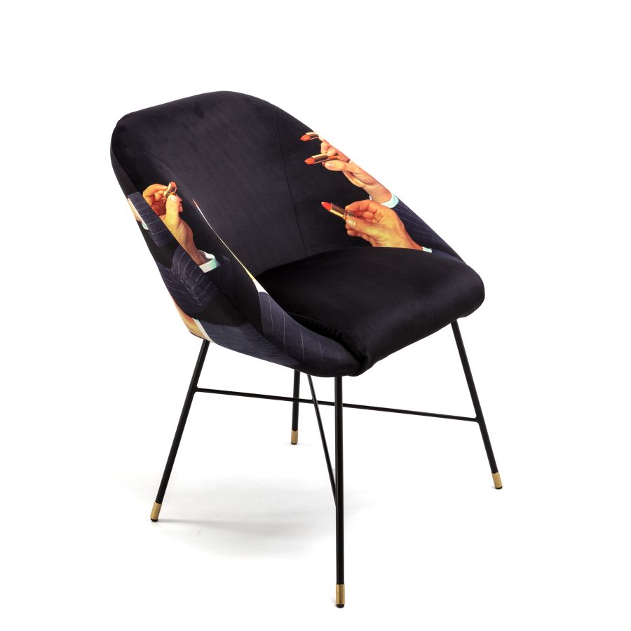 Seletti Padded Chair Lipsticks Black