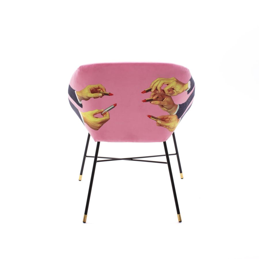 Seletti Padded Chair Lipsticks Pink