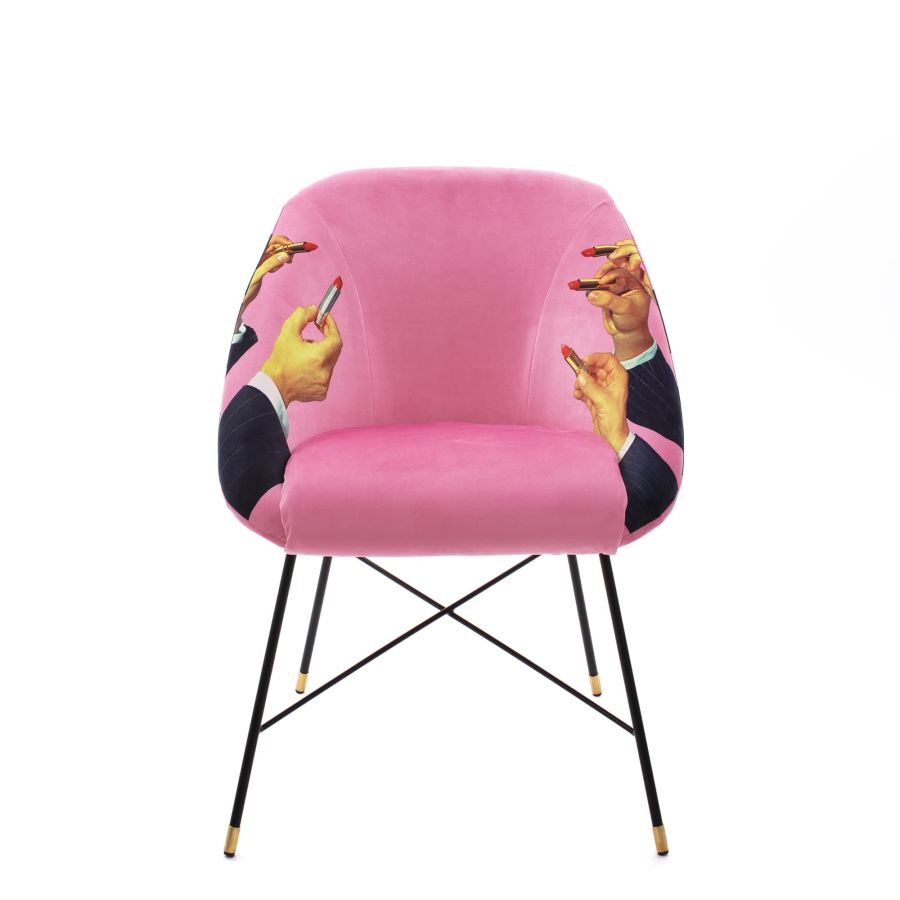 Seletti Padded Chair Lipsticks Pink