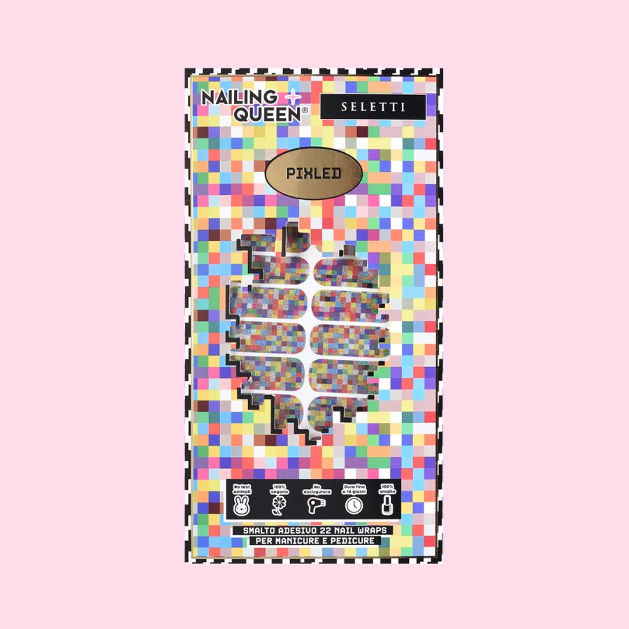 Seletti Set 22 Nail Wraps Pixled