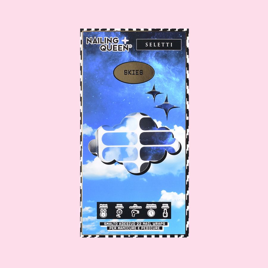 Seletti Set 22 Nail Wraps Skies