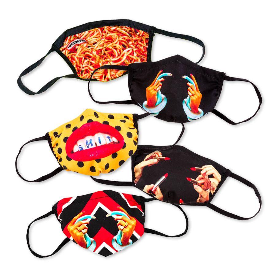 Seletti Set 5 Facemasks S/M