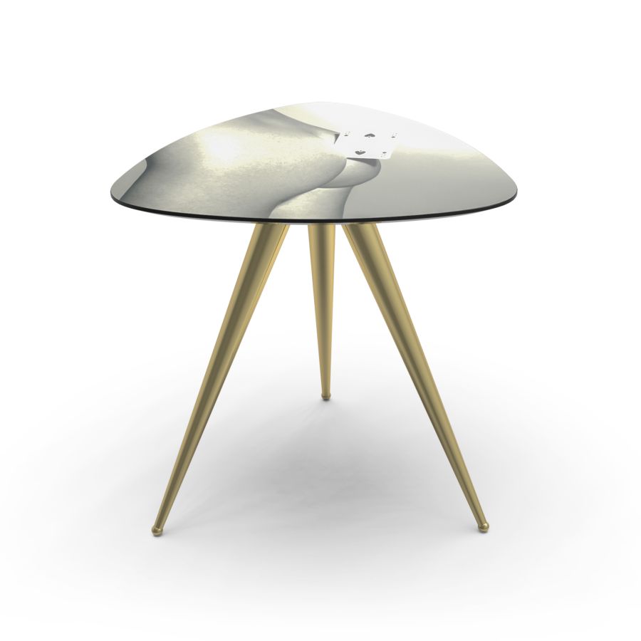 Seletti Side Table Two of Spades