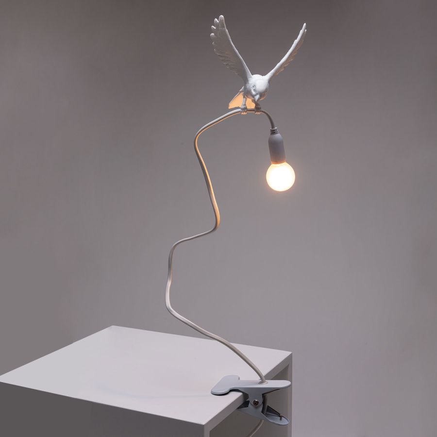 Seletti Sparrow Lamp With Clamp