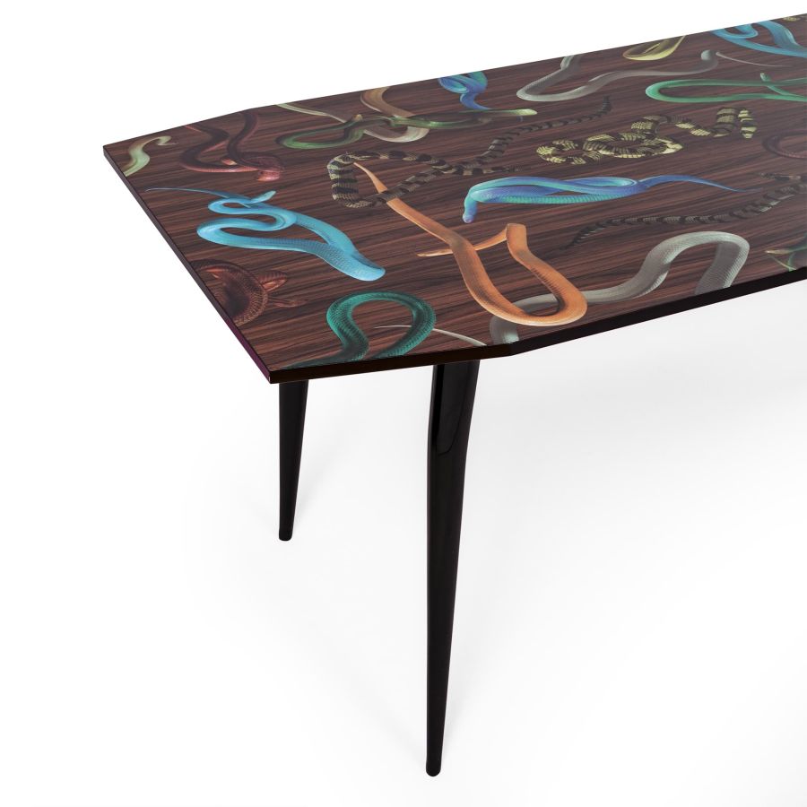 Seletti Table Snakes On Wood