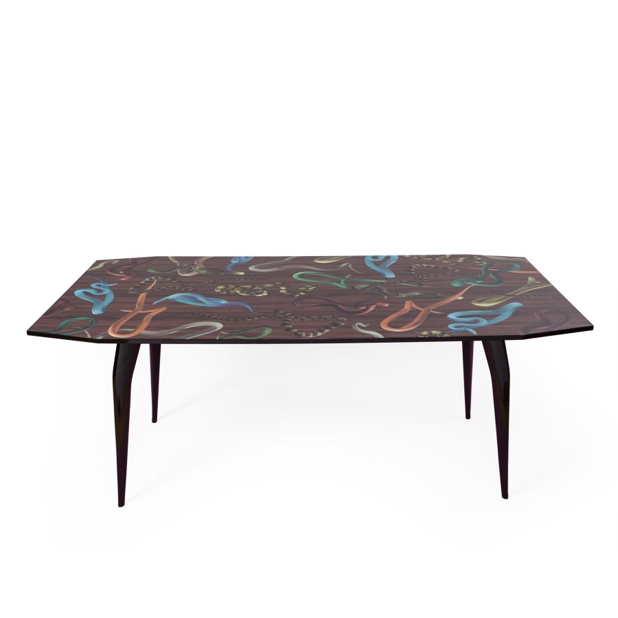 Seletti Table Snakes On Wood