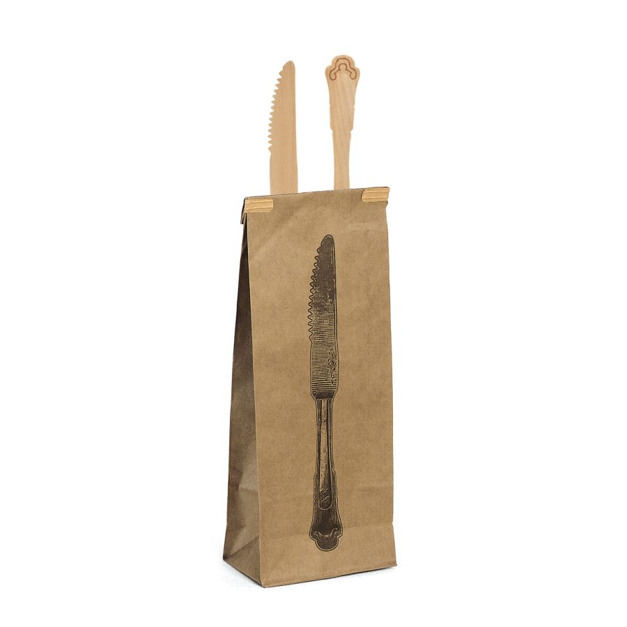 Seletti Tablèè Set of 10 Wooden Knifes