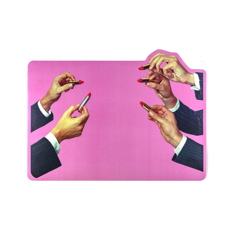 Seletti Tablemat Pink Lipstick