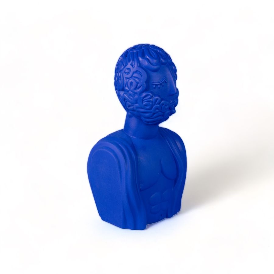 Seletti Terracotta Bust Man Blue