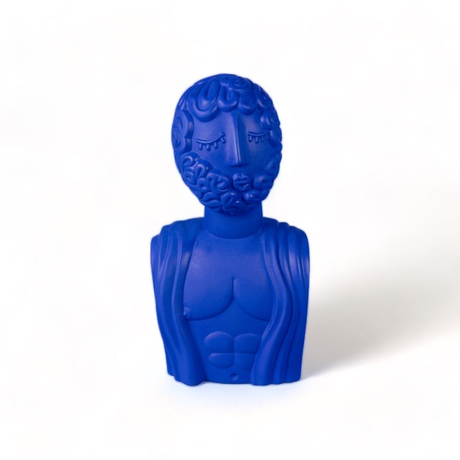 Seletti Terracotta Bust Man Blue
