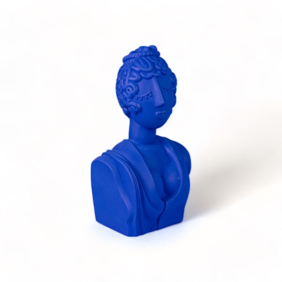 Seletti Terracotta Bust Poppea Blue