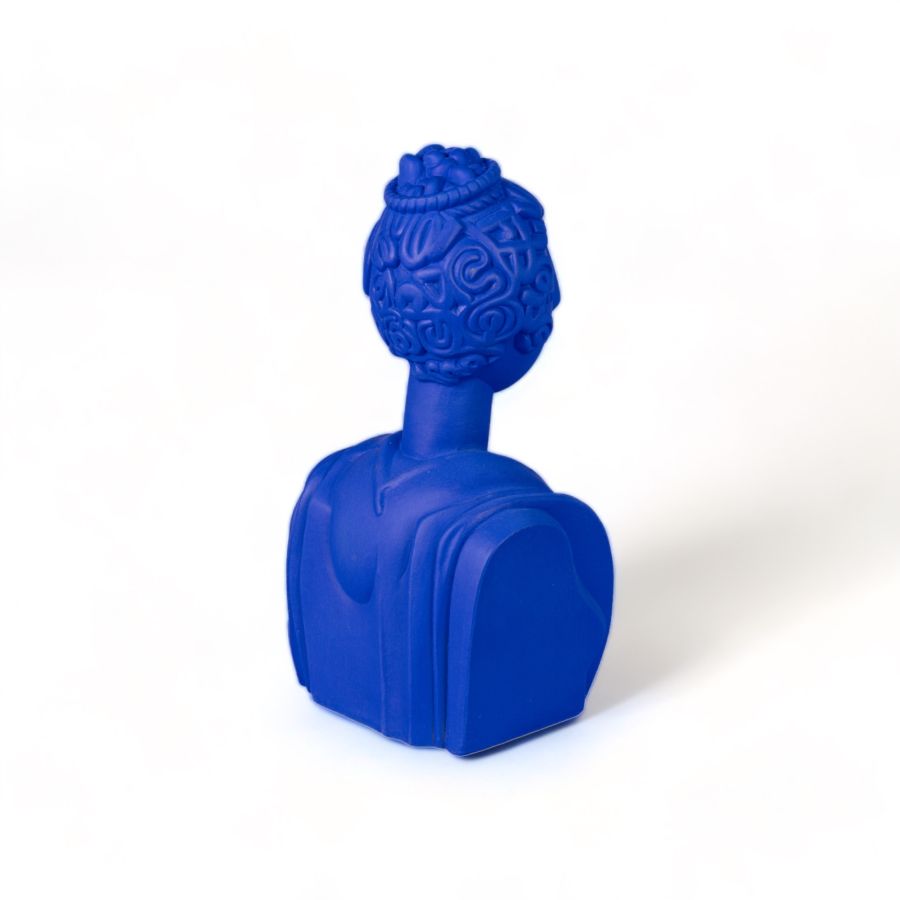 Seletti Terracotta Bust Poppea Blue