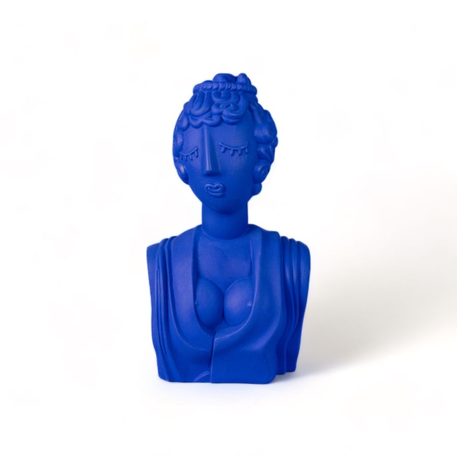 Seletti Terracotta Bust Poppea Blue