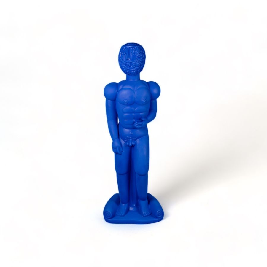 Seletti Terracotta Statue Bronzo Blue