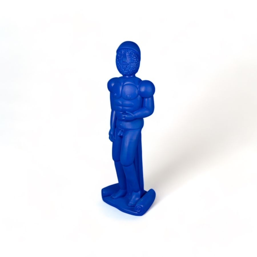 Seletti Terracotta Statue Helmet Blue