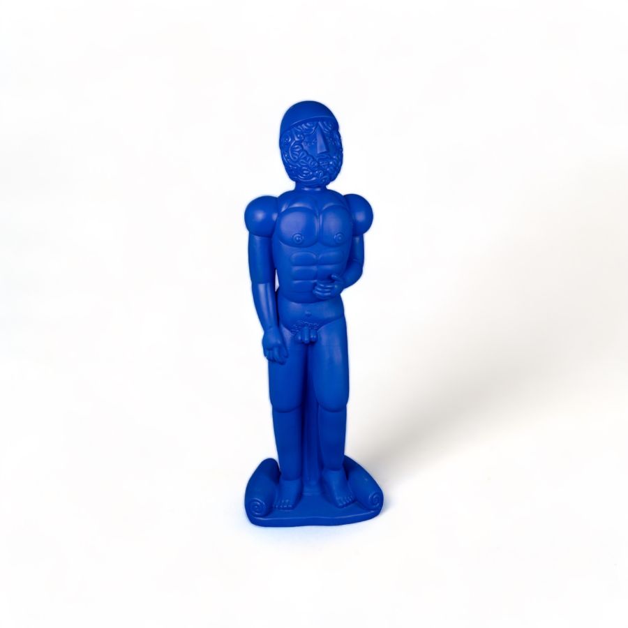 Seletti Terracotta Statue Helmet Blue