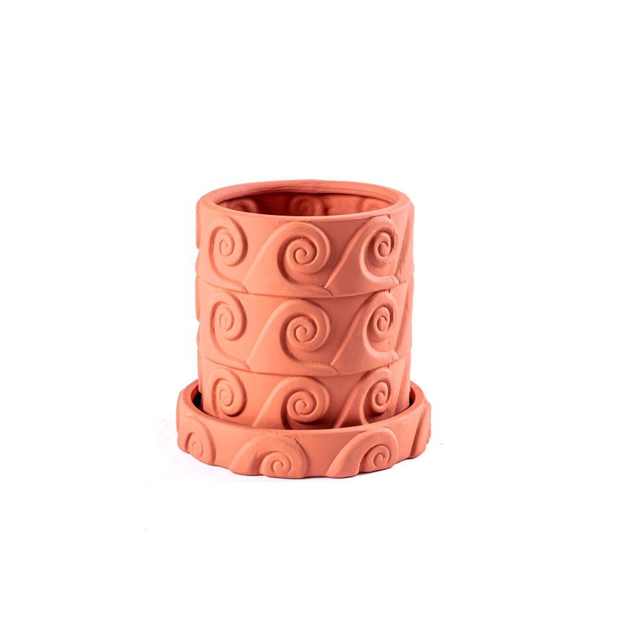 Seletti Terracotta vase Greca