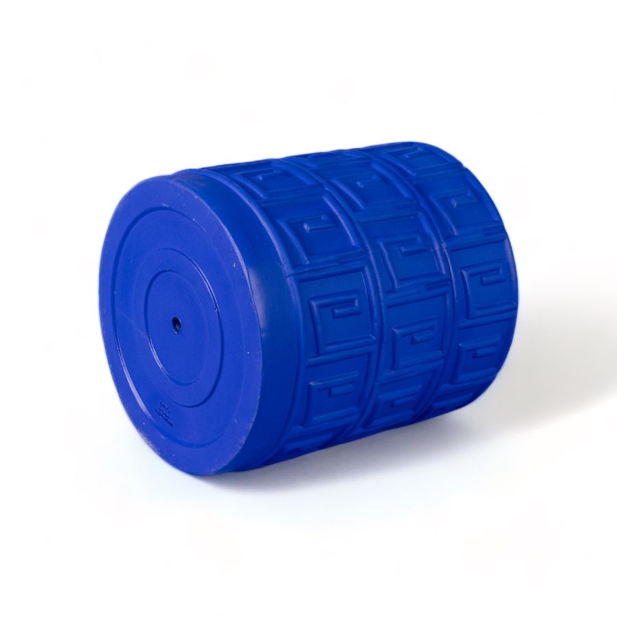 Seletti Terracotta Vase With Saucer Greca Blue