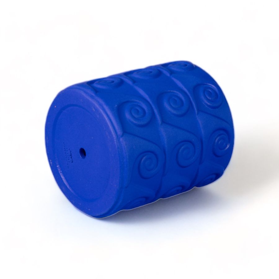 Seletti Terracotta Vase With Saucer Onda Blue