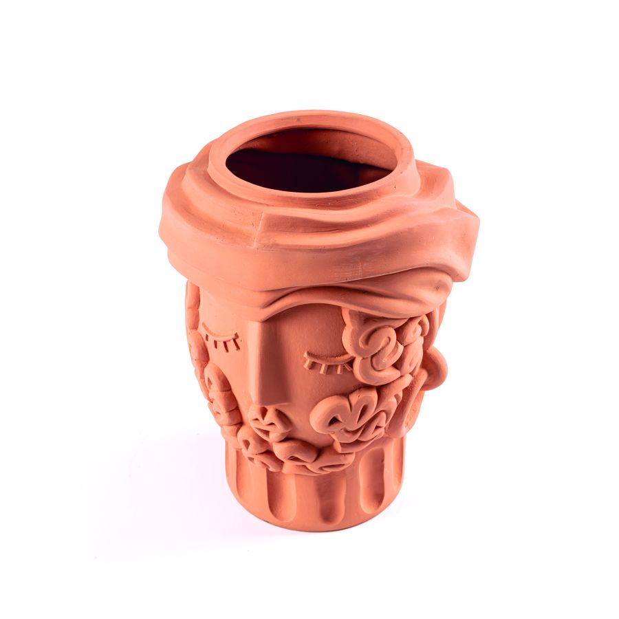 Seletti Terracotta Wall Vase Greche