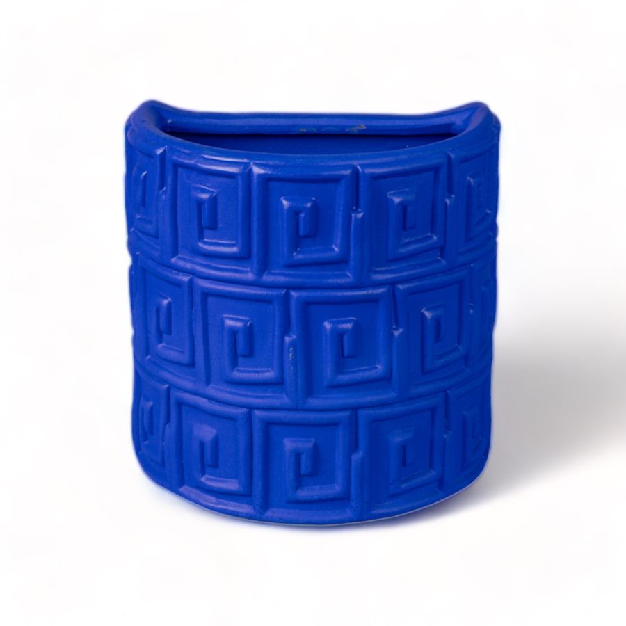 Seletti Terracotta Wall Vase Greche Blue