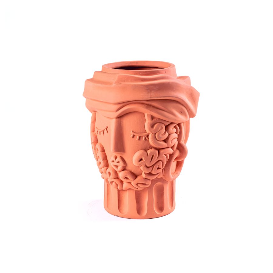Seletti Terracotta Wall Vase Greche