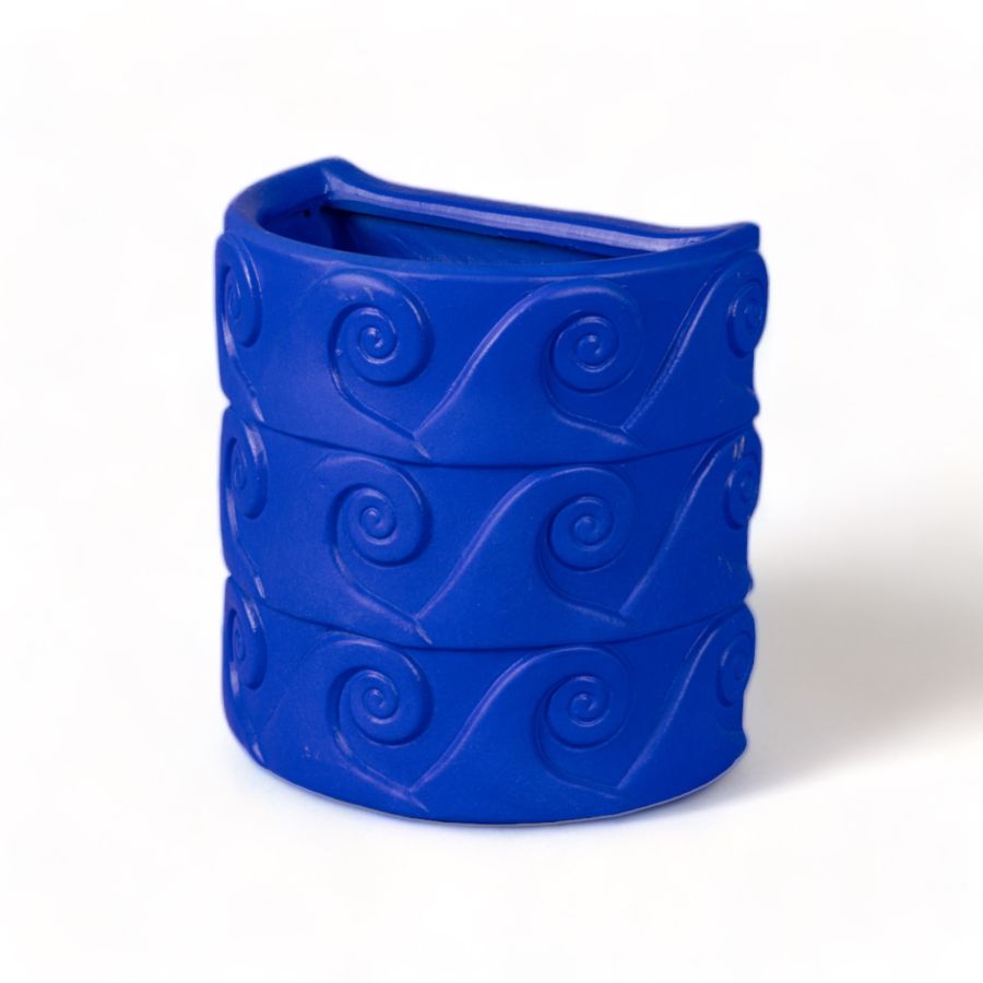 Seletti Terracotta Wall Vase Onde Blue