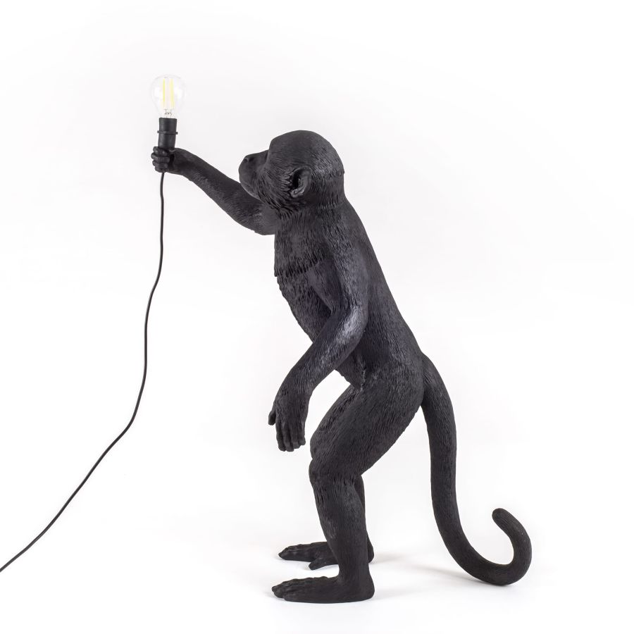 Seletti The Monkey Lamp Black Standing Version