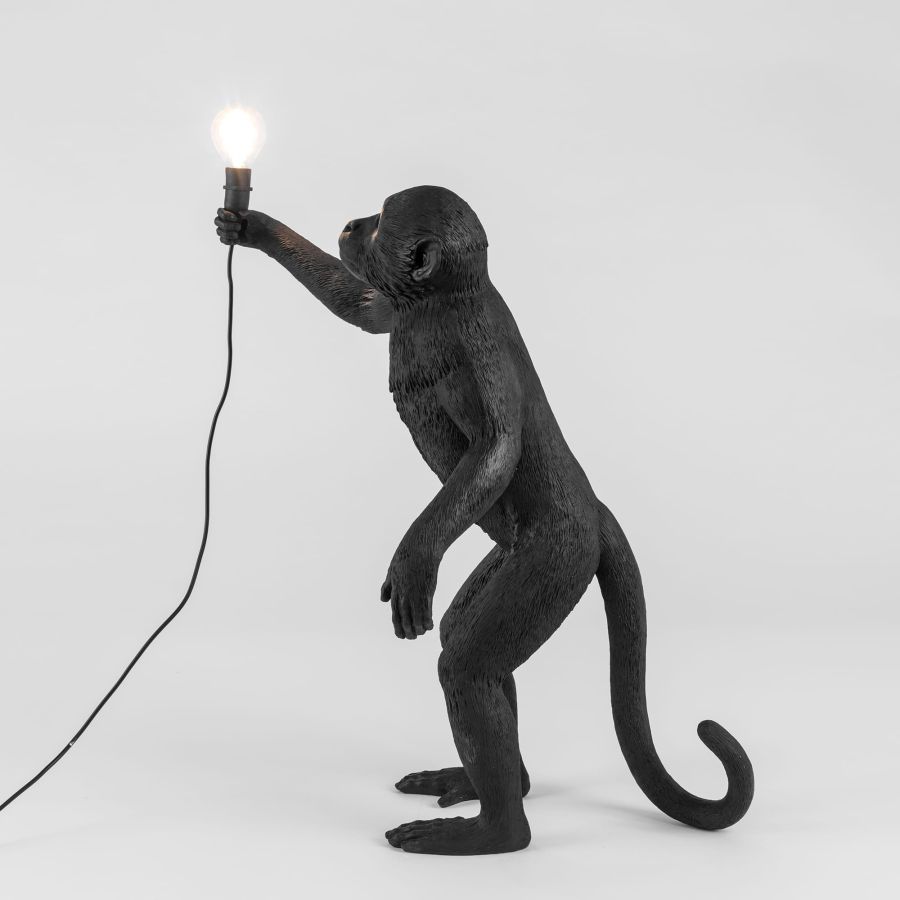 Seletti The Monkey Lamp Black Standing Version