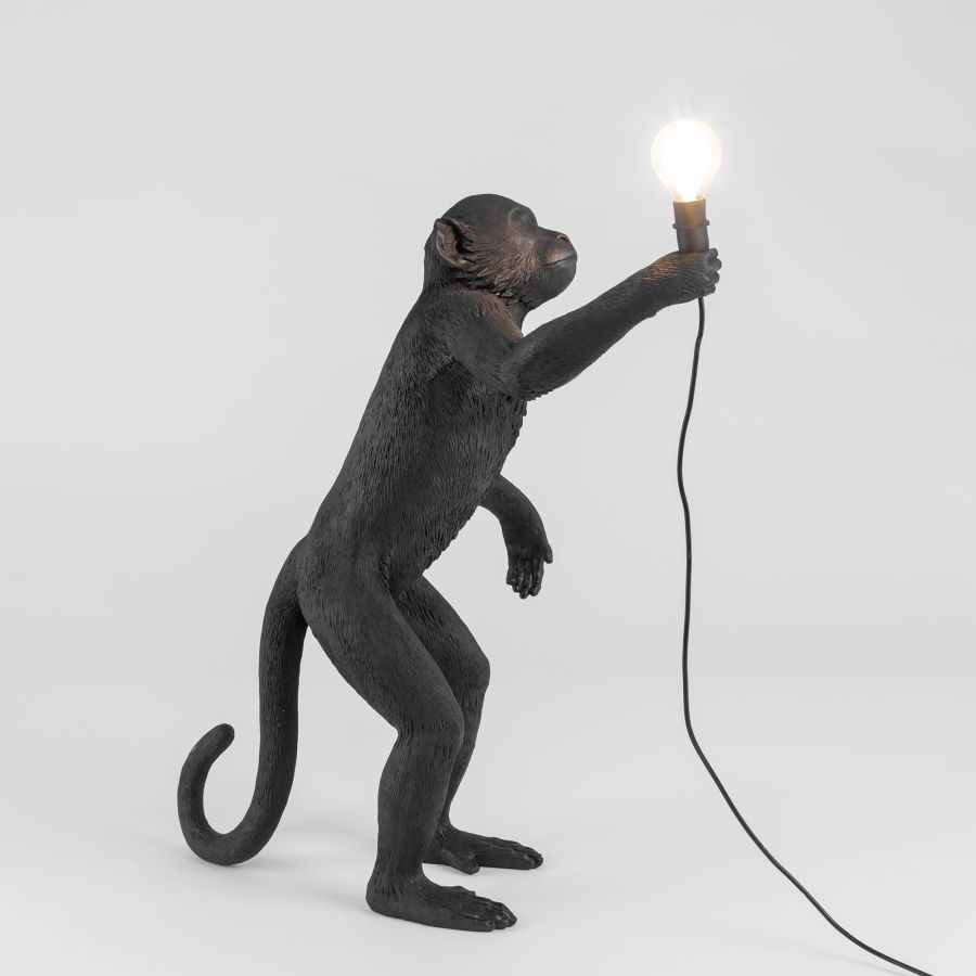 Seletti The Monkey Lamp Black Standing Version