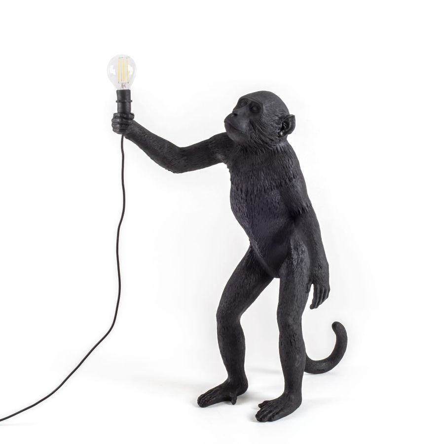 Seletti The Monkey Lamp Black Standing Version