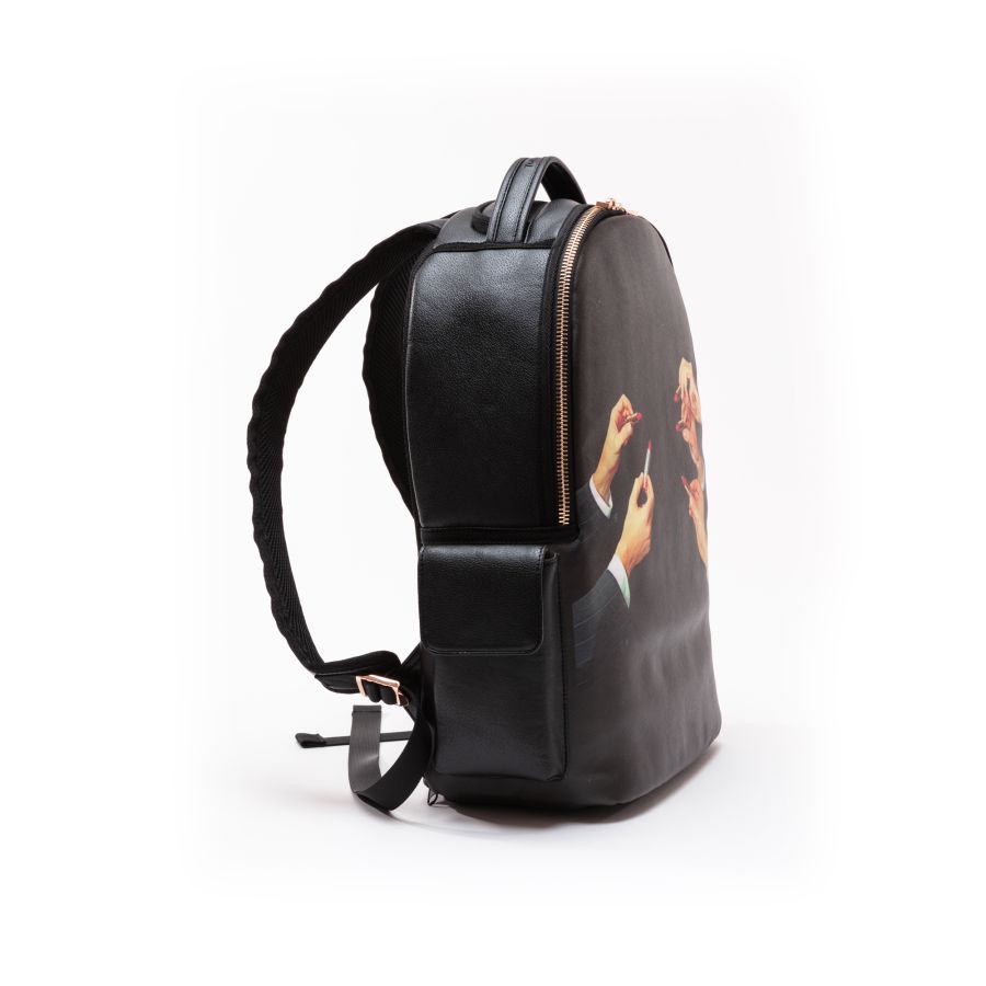 Seletti Travel Kit Rucksack Black Lipstick