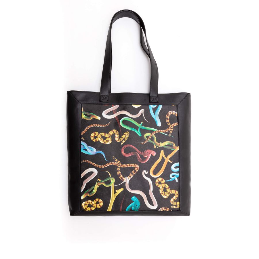 Seletti Travel Kit Tote Bag Snakes