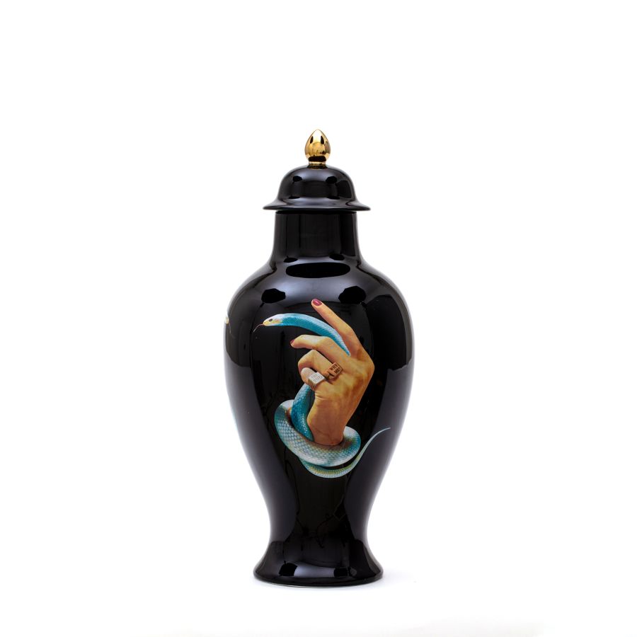 Seletti Vase Hands with Snakes
