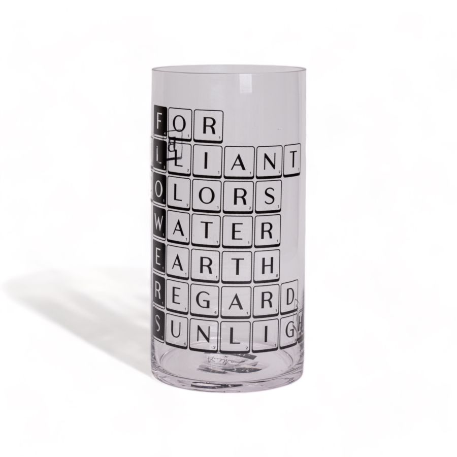 Seletti Vase In Glass Tiles & Tales "Flowers"