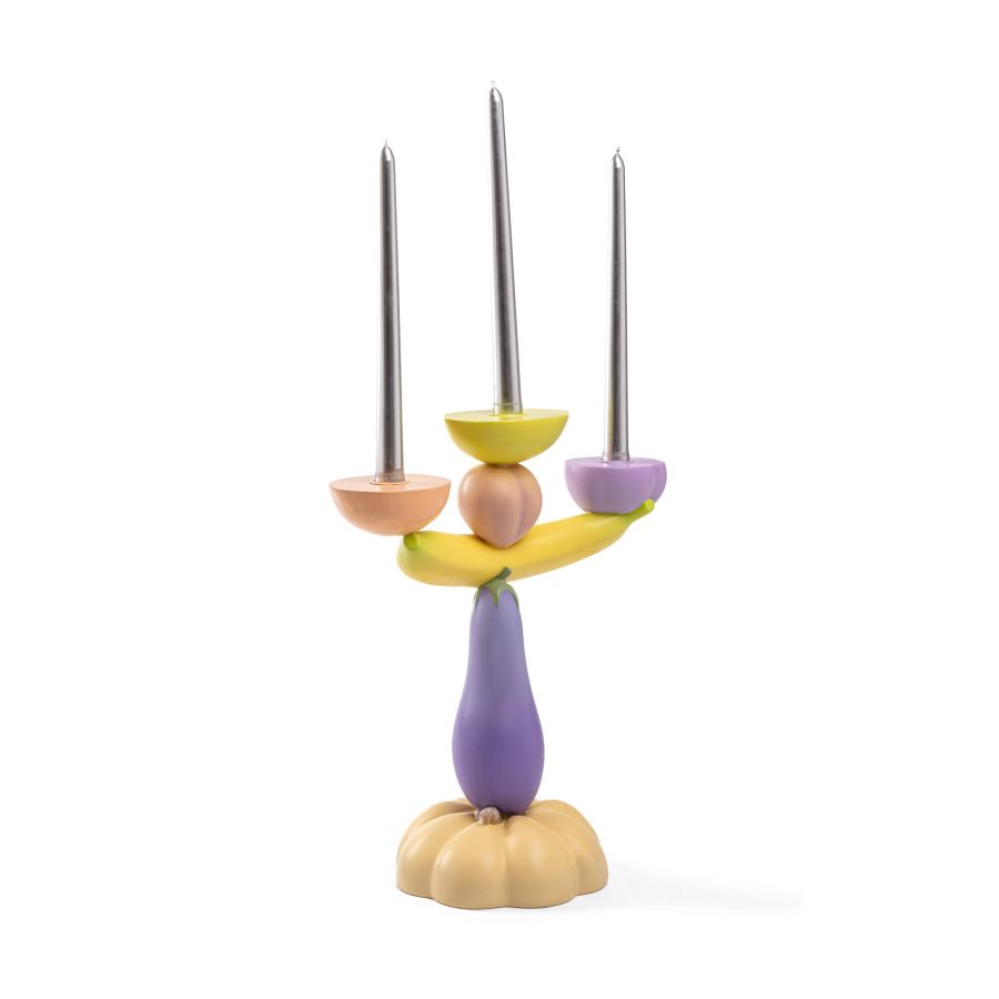 Seletti Vitamin Aubergine Candelabra