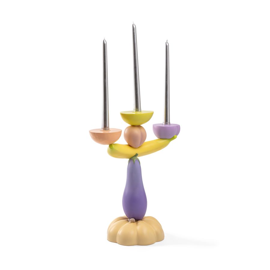Seletti Vitamin Aubergine Candelabra