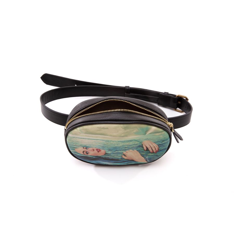 Seletti Waist Bag Shit Striped