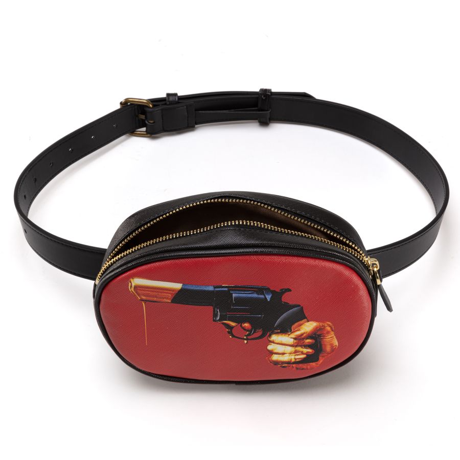 Seletti Waist Bag Shit Striped