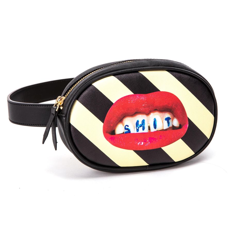 Seletti Waist Bag Shit Striped