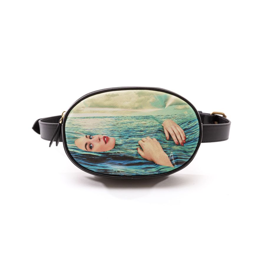 Seletti Waist Bag Shit Striped