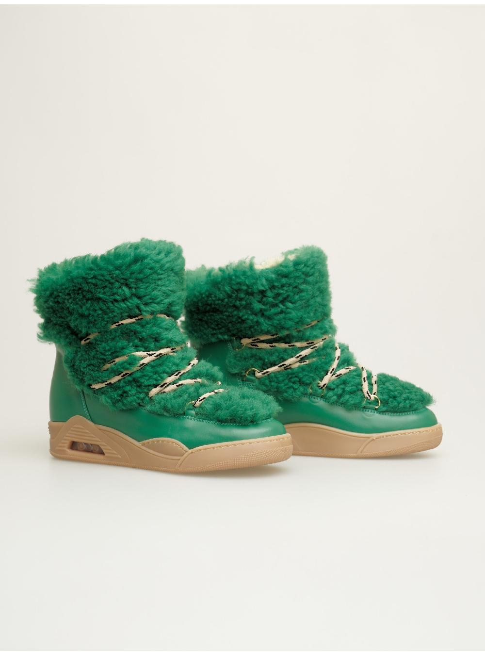 Serafini Boots Donna In Shearling Scamosciato Serafini Shop