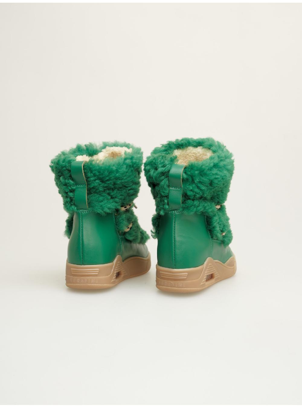 Serafini Boots Donna In Shearling Scamosciato Serafini Shop