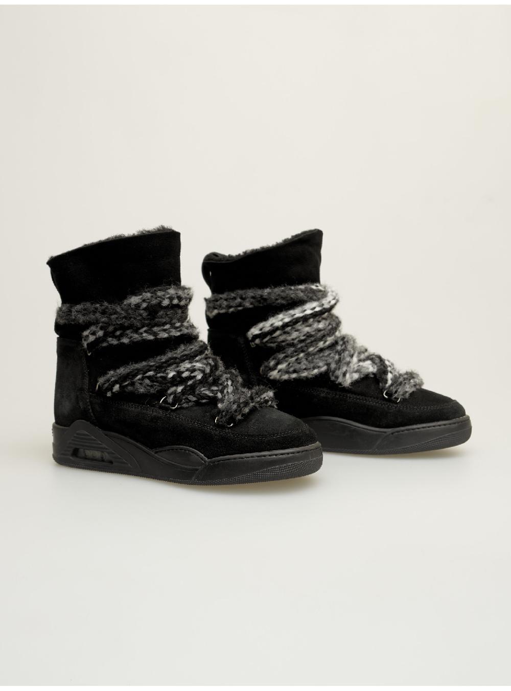 Serafini Boots Donna In Shearling Scamosciato Serafini Shop