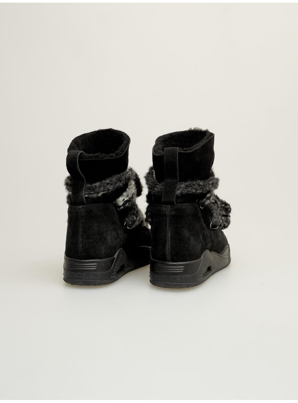 Serafini Boots Donna In Shearling Scamosciato Serafini Shop