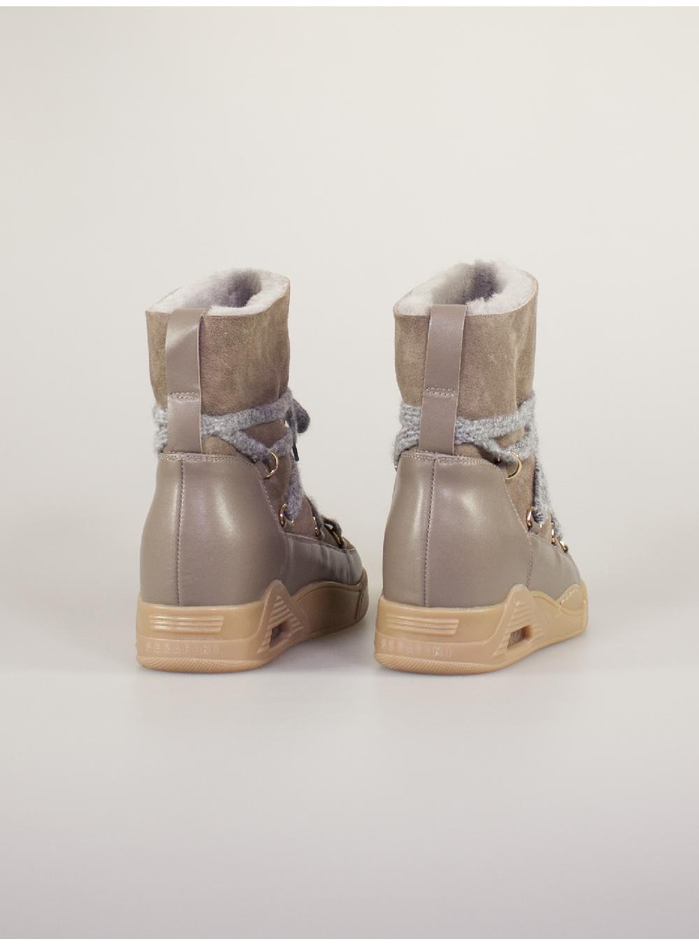 Serafini Boots Donna In Shearling Scamosciato Serafini Shop